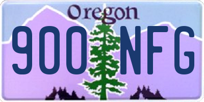 OR license plate 900NFG