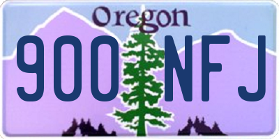 OR license plate 900NFJ