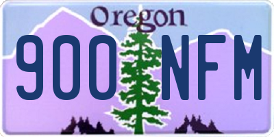 OR license plate 900NFM