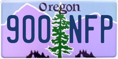 OR license plate 900NFP