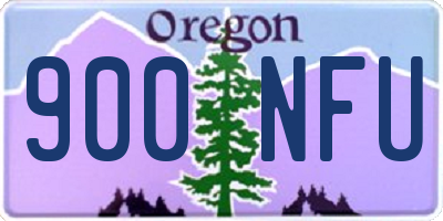 OR license plate 900NFU
