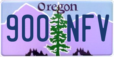 OR license plate 900NFV