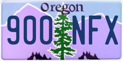 OR license plate 900NFX