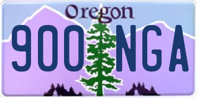 OR license plate 900NGA