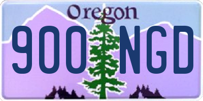 OR license plate 900NGD