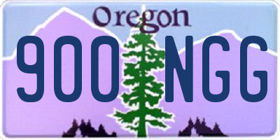 OR license plate 900NGG