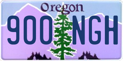 OR license plate 900NGH