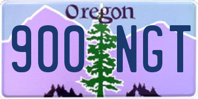 OR license plate 900NGT