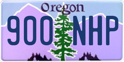 OR license plate 900NHP