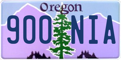 OR license plate 900NIA