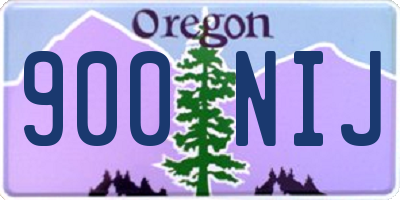 OR license plate 900NIJ