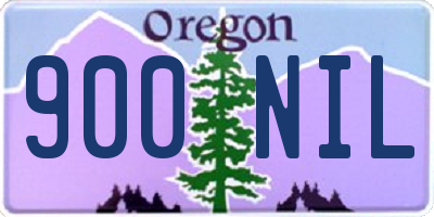 OR license plate 900NIL