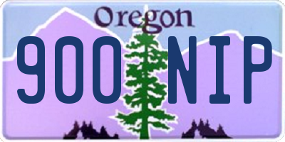 OR license plate 900NIP