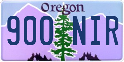 OR license plate 900NIR