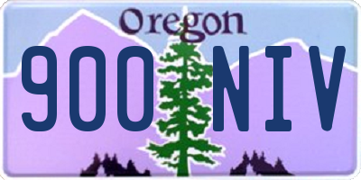 OR license plate 900NIV