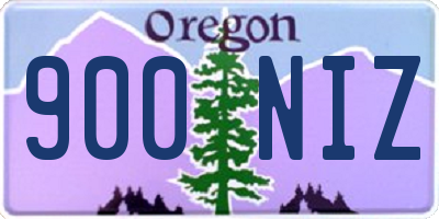OR license plate 900NIZ