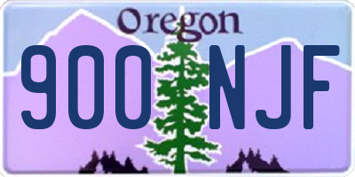 OR license plate 900NJF