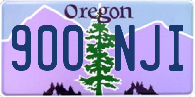 OR license plate 900NJI