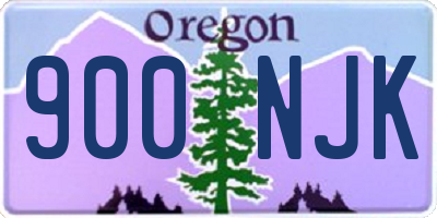OR license plate 900NJK