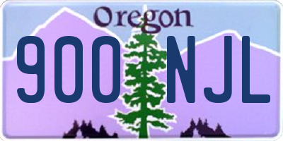 OR license plate 900NJL