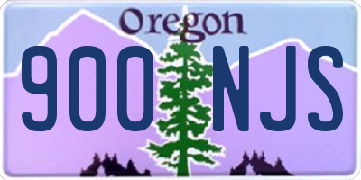 OR license plate 900NJS