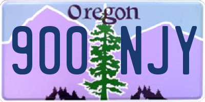 OR license plate 900NJY