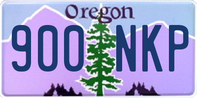 OR license plate 900NKP