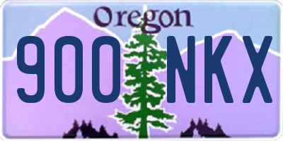 OR license plate 900NKX
