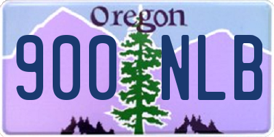 OR license plate 900NLB