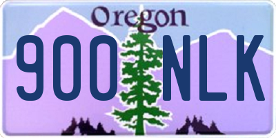 OR license plate 900NLK