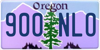 OR license plate 900NLO