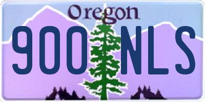 OR license plate 900NLS
