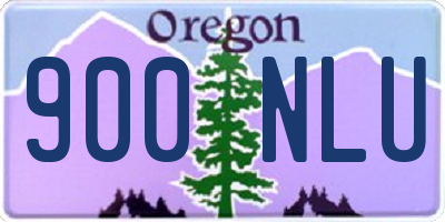 OR license plate 900NLU
