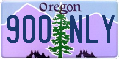 OR license plate 900NLY