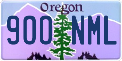 OR license plate 900NML