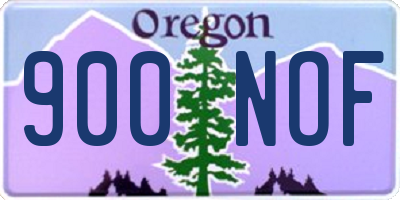 OR license plate 900NOF