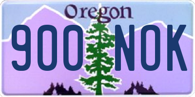 OR license plate 900NOK