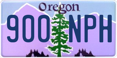 OR license plate 900NPH