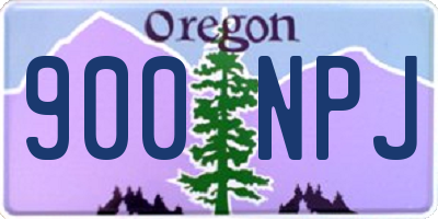 OR license plate 900NPJ