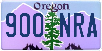 OR license plate 900NRA