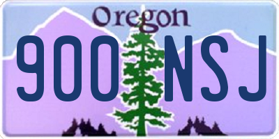 OR license plate 900NSJ