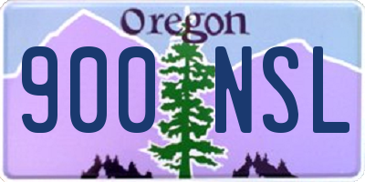 OR license plate 900NSL