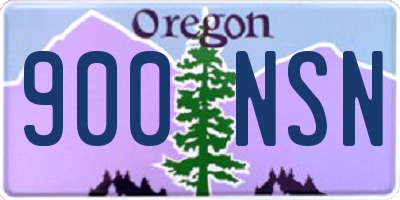 OR license plate 900NSN
