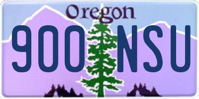 OR license plate 900NSU