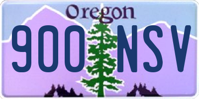 OR license plate 900NSV