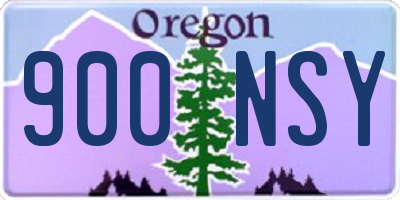 OR license plate 900NSY