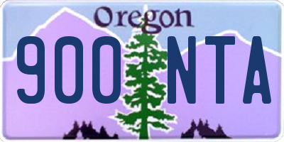 OR license plate 900NTA
