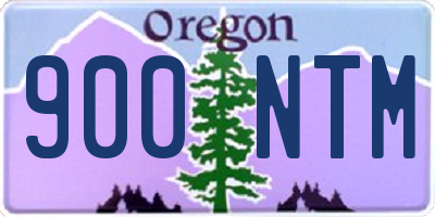 OR license plate 900NTM