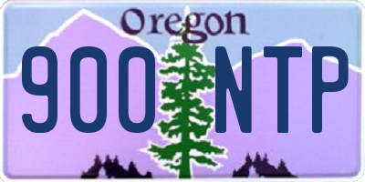 OR license plate 900NTP