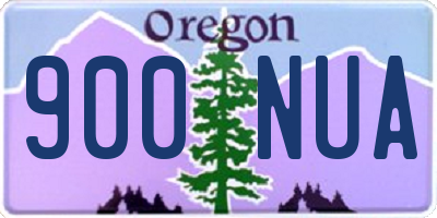 OR license plate 900NUA